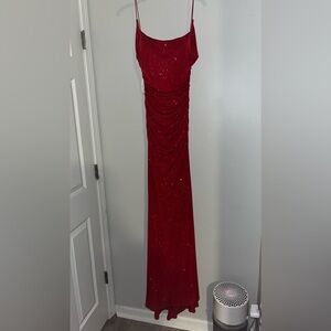 A red sparkly prom/formal dress- only wore once